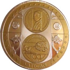 Token - Precious Treasuries Vatican - 100 Euro - Creation of Adam