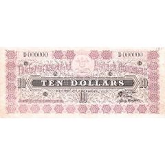 10 Dollars Purple and black