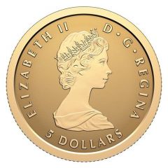 5 Dollars In the name of Elizabeth II, Gold fractional