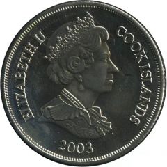 1 Dollar - Elizabeth II Russian Blue Cat
