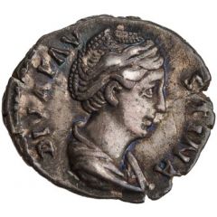 Denarius - Faustina the Elder CONSECRATIO