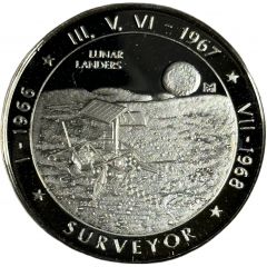 Medal - The Caltech - JPL Numismatic Society Lunar Landers
