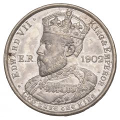 Medal - Edward VII Coronation, Fenwick, white metal