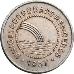 2 Pesetas - Unió de Cooperadors de Cercs