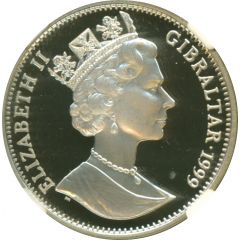 1 Crown - Elizabeth II Queen Elizabeth I, Silver Proof