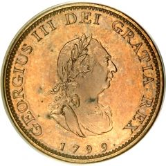 1 Farthing - George III 3rd issue, Proof