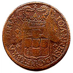 40 Réis - João V Province of Minas Gerais, Crown with 4 Arches, Lisbon Mint