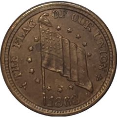 Civil War Token - Army and Navy/Flag of Our Union F-207/323