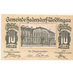 10 Heller Hadersdorf- Weidlingau