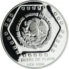10 Nuevos Pesos Piramide del Castillo - 5 oz Silver Bullion