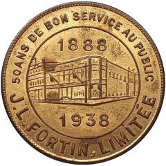 Medal - J.L. Fortin Ltd. Trois-Rivières, Quebec