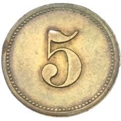 5 Pfennig Canteen Token SMS Emden