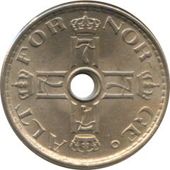 50 Øre - Haakon VII Type 4