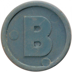 Beer Token - B dunkelblau