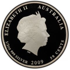 50 Cents - Elizabeth II 4th Portrait - Lionfish