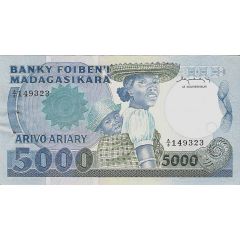 5000 Francs / 1000 Ariary