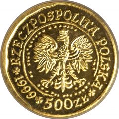 500 Zlotys White-tailed Eagle, Gold Bullion
