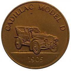 Franklin Mint - Collection of Antique Car Coins - Series 2 Cadillac Model D