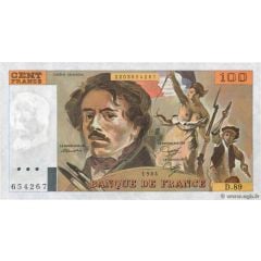100 Francs Delacroix - type 1978 uniface