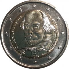 2 Euros William Shakespeare