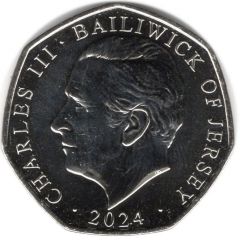 50 Pence - Charles III D-Day - Tank Advance