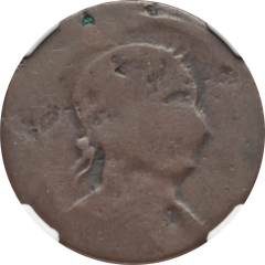 1/2 Penny Imitation Bust and Harp