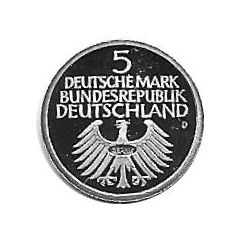 5 Deutsche Mark Germanic Museum, Replica