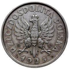 5 Zlotys March Constitution Trial Strike Ag 100 Beads SW WG on obverse