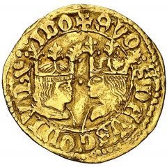 1/2 Dobla - Ferdinandus V and Elisabet I