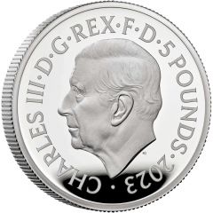 5 Pounds - Charles III Merlin, Silver Proof