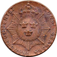 Royal Swedish Skanska Trang Regiment Token