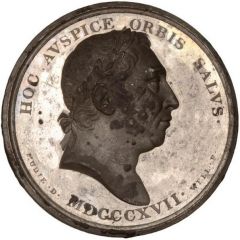 Medal - George III Dedication to the King, white metal