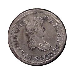 1/2 Real - Fernando VII Royalist Coinage