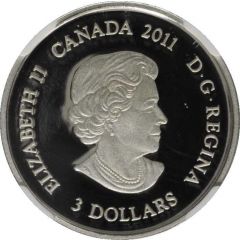 3 Dollars - Elizabeth II March - Aquamarine