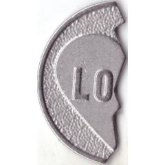 Token - Magnet Love, silver color