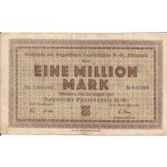1 000 000 Mark Bayerische Bauindustrie A.G.