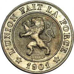 10 Centimes - Léopold II French text