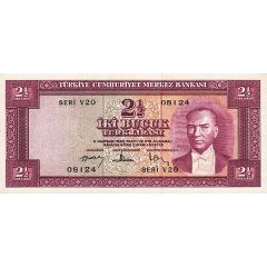 2 1/2 Lira Red reverse