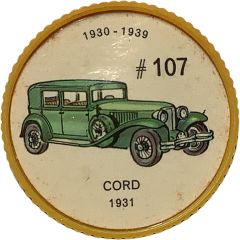Token - Jell-O #107, Cord