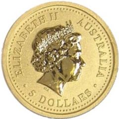 5 Dollars - Elizabeth II 4th Portrait - Year of the Horse - Gold Bullion Coinage