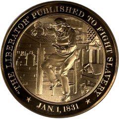 Medal - History of the United States `The Liberator` Published to Fight Slavery