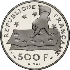 500 Francs / 70 Ecus Rene Descartes