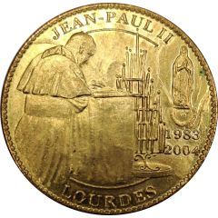 Tourist token - Beatification Jean-Paul II - Lourdes 2004