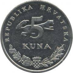 5 Kuna Croatian text