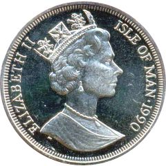1 Crown - Elizabeth II Queen Mother with daughters