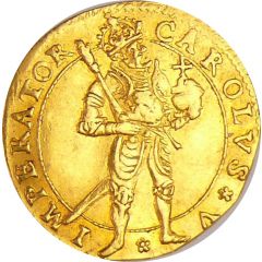 1/2 Ducat - Immobilization in the name of Charles V