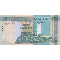 50 Kwacha 40 Years of Independence