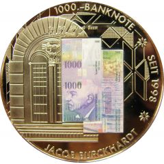 Medal - Commemoration of banknotes 1000 francs, 8th series