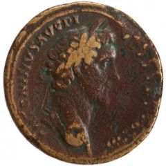 Sestertius - Antoninus Pius and Marcus Aurelius AVRELIVS CAESAR AVG PII F COS S C