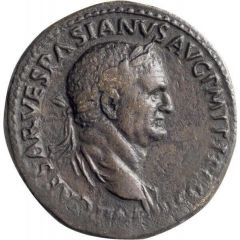 Sestertius - Vespasian FIDES EXERCITVVM S C